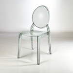 Set of 4 Gray LARGE Ghost Chairs