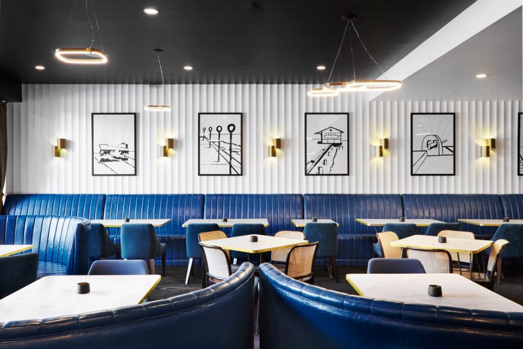 furniture of restaurant in Hotel Delany