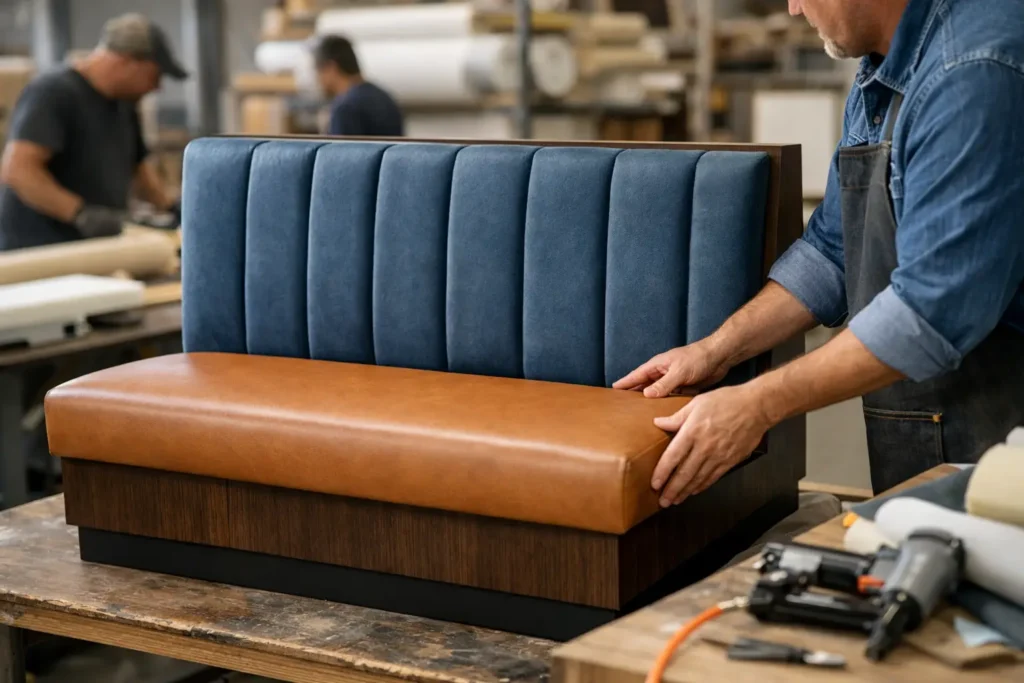 How Custom Booth Seating Manufacturers Deliver