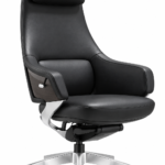 Black Leather Desk Chair