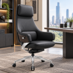Black Leather Desk Chair