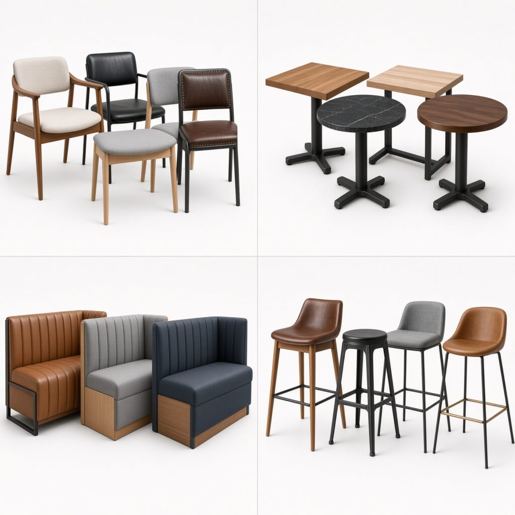 Restaurant chairs tables booths and bar stools Dallas Fort Worth