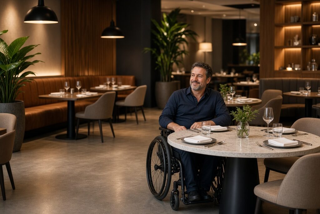 ADA restaurant table requirements for accessible commercial dining spaces