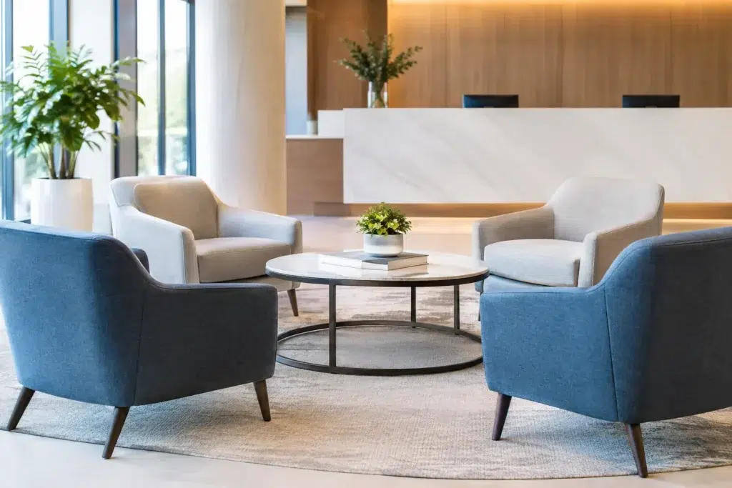 How to Design Reception Seating Areas Well