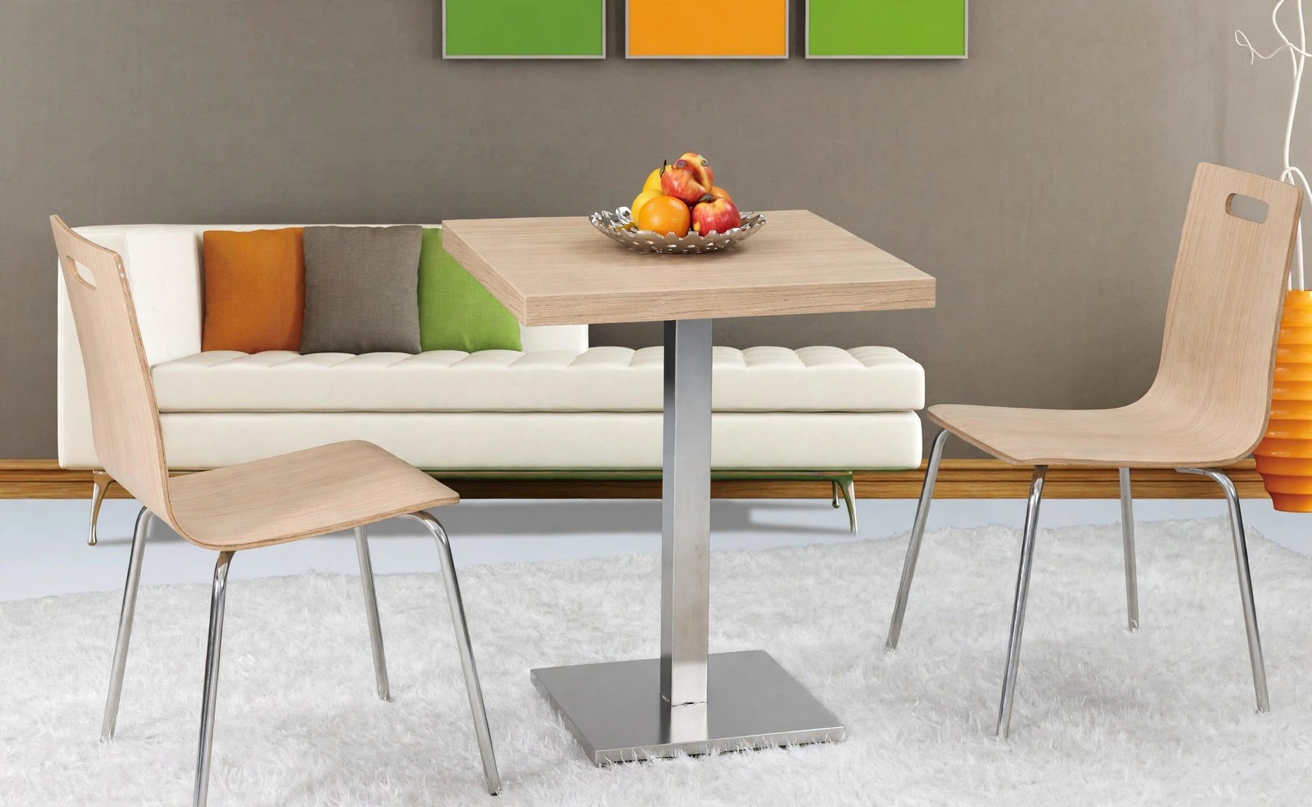 Common Table and Chair Set FOH-BC10 in a lounge