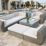 Outdoor Loungers FOH-OT-CF01 at a hotel pool terrace