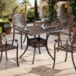 Outdoor Dining Table Set FOH-OT-CF1061 in a hotel garden