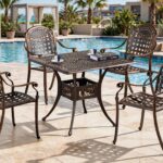 Outdoor Dining Table Set FOH-OT-CF1061 on a resort patio
