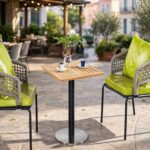 Outdoor Coffee Tables FOH-OT-CF2063D on a cafe terrace