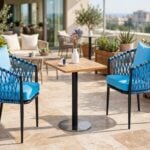 Outdoor Coffee Tables FOH-OT-CF2063L on a hotel terrace