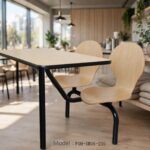 Connecting Table and Chair FOH-XM06-280 in a cafeteria