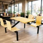 Connecting Table and Chair FOH-XM07-005 in a fast food restaurant