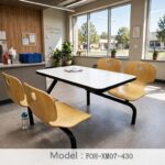 Connecting Table and Chair FOH-XM07-430 in a school cafeteria