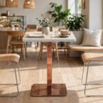 Common Table and Chair Set FOH-XM23-618 in a cafe