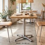 Common Table and Chair Set FOH-XM25-621 in a cafe