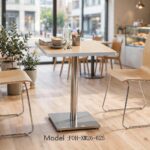 Common Table and Chair Set FOH-XM26-625 in a cafe