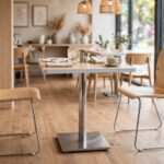 Common Table and Chair Set FOH-XM26-625 in a restaurant