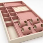 Blush Pink Leather Jewelry and Watch Drawer Organizer Insert