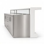 Commercial Food Prep Station Stainless Steel Quartz Sneeze Guard