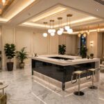 Reception Counter (Model 10) in an office lobby