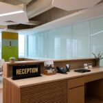 Reception Counter in an office lobby