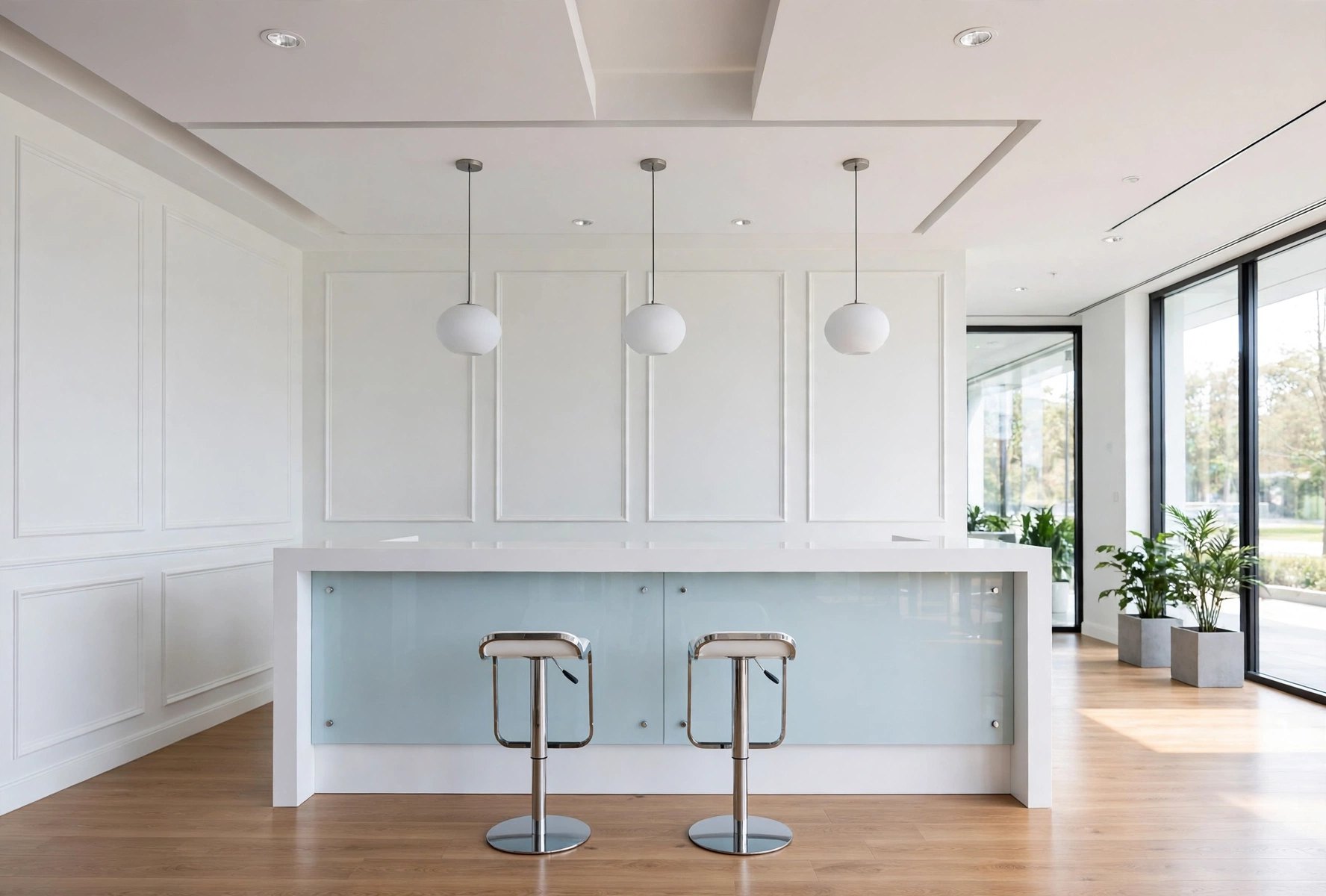 Reception Counter (Model 51) in an office