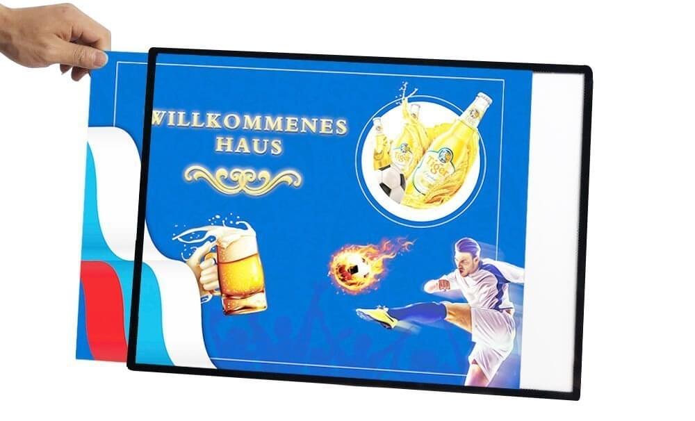 Backlit LED Light Box Backlit Advertising Sign Poster A3 Menu Wall Mounted (16)