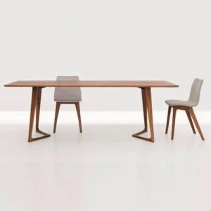 v shaped leg dining table