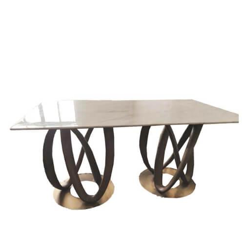 FOH-XY024- double ring base dining table