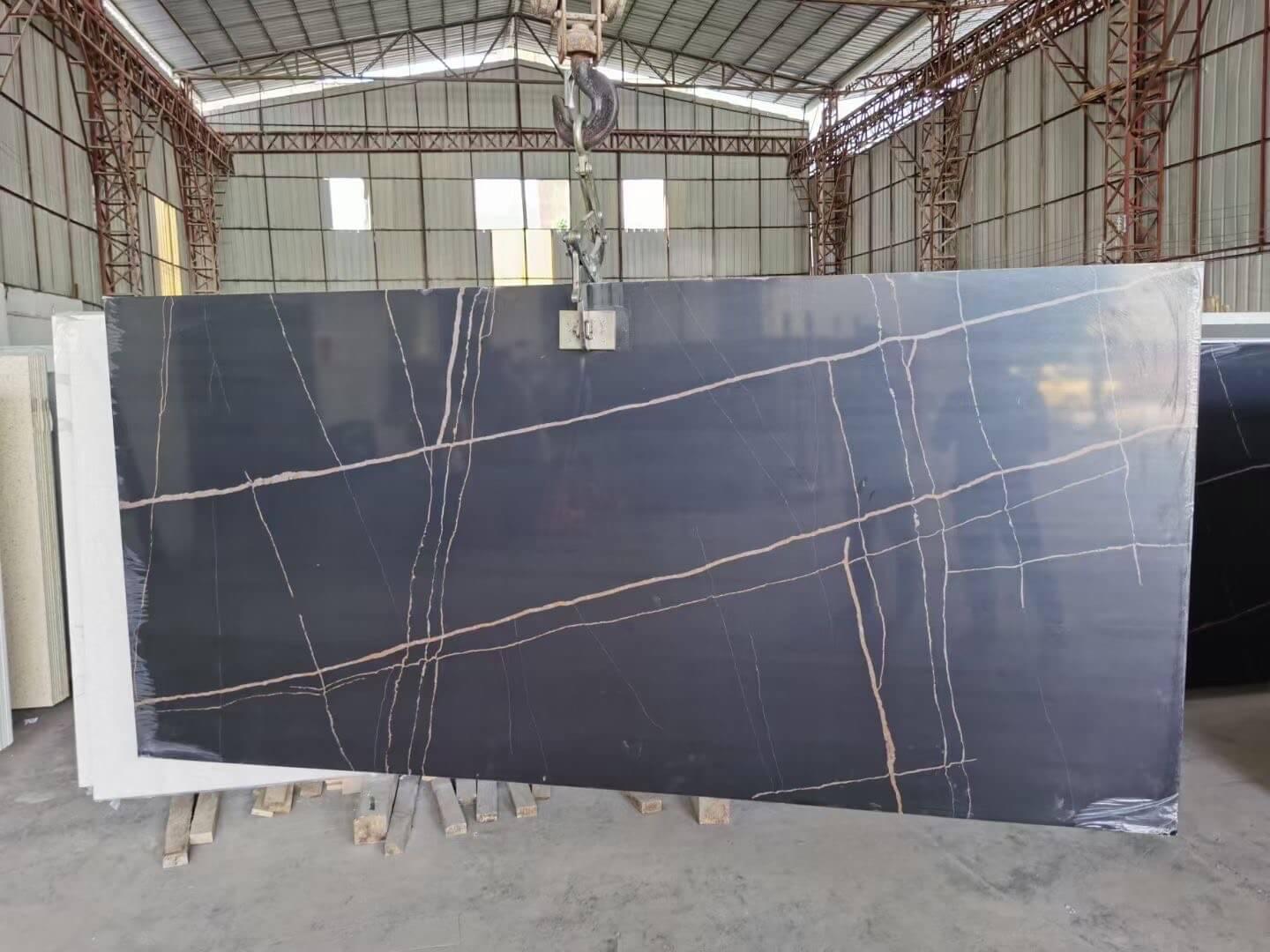 Black Marble Like Quartz
