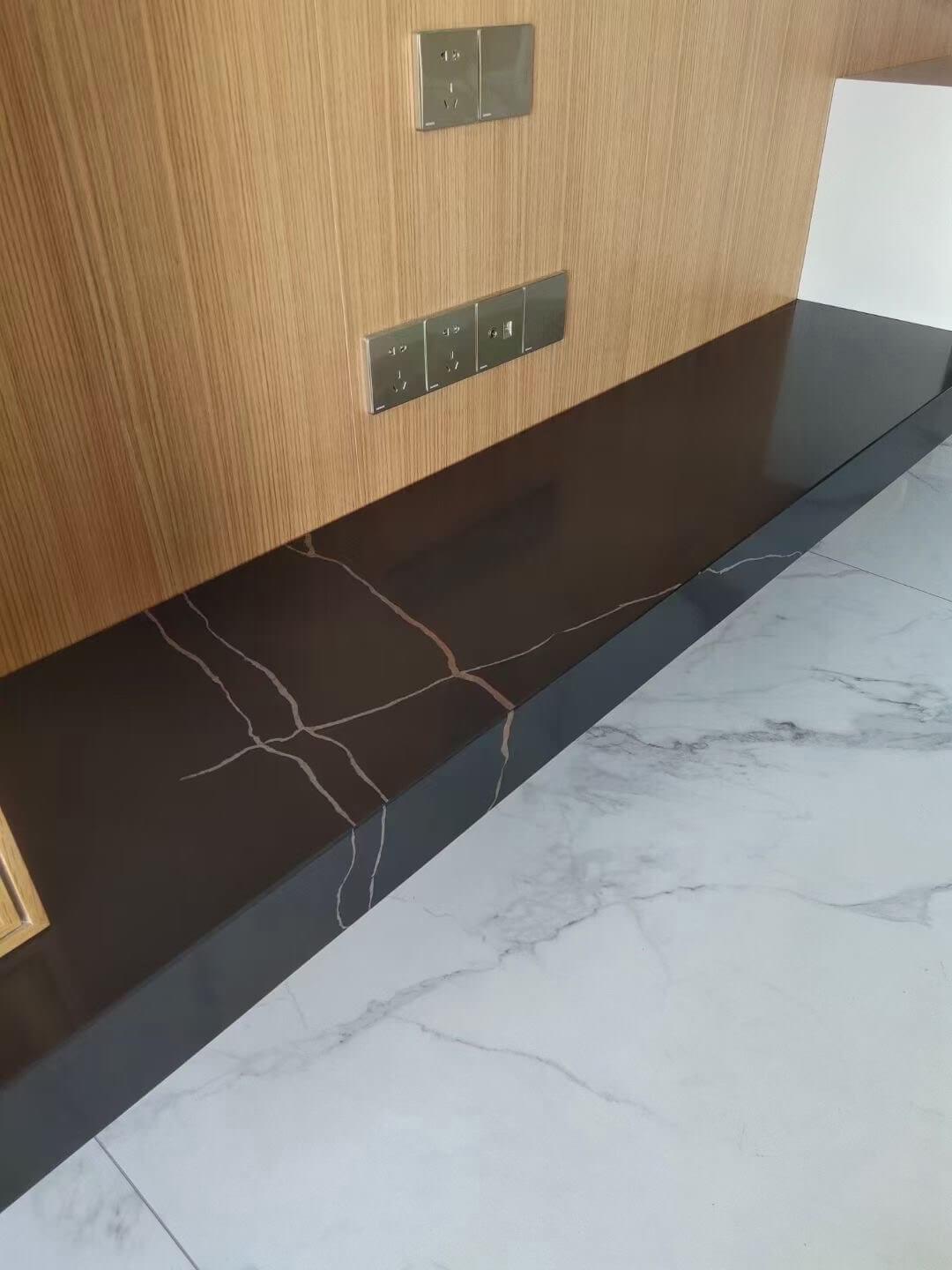 Black Marble Like Quartz