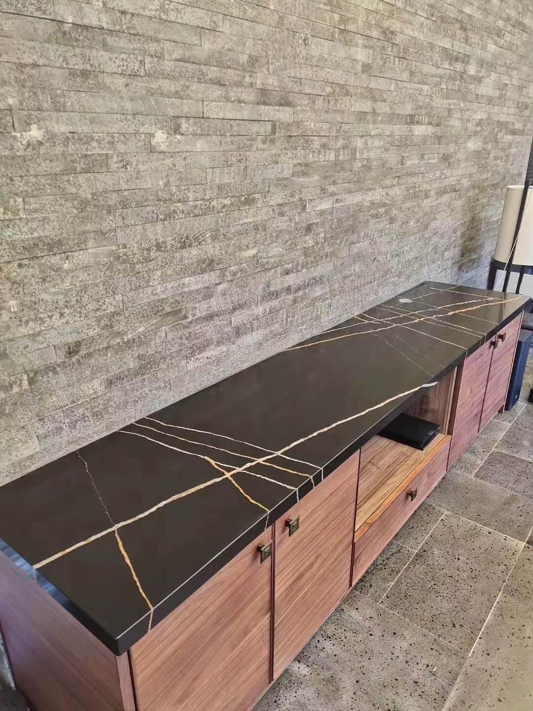 Black Marble Like Quartz