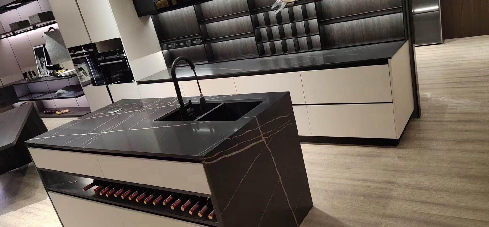 Black Marble Like Quartz