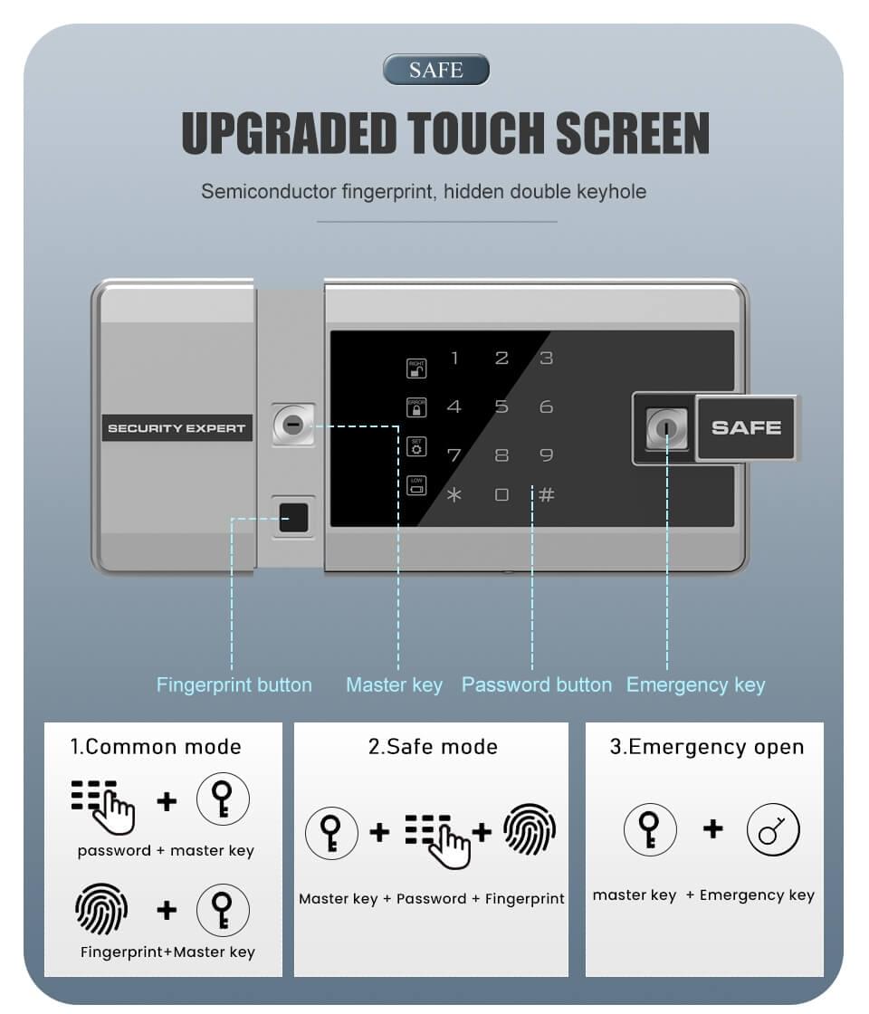 Digital Safe Deposit Box - FH36246MS upgraded touchscreen