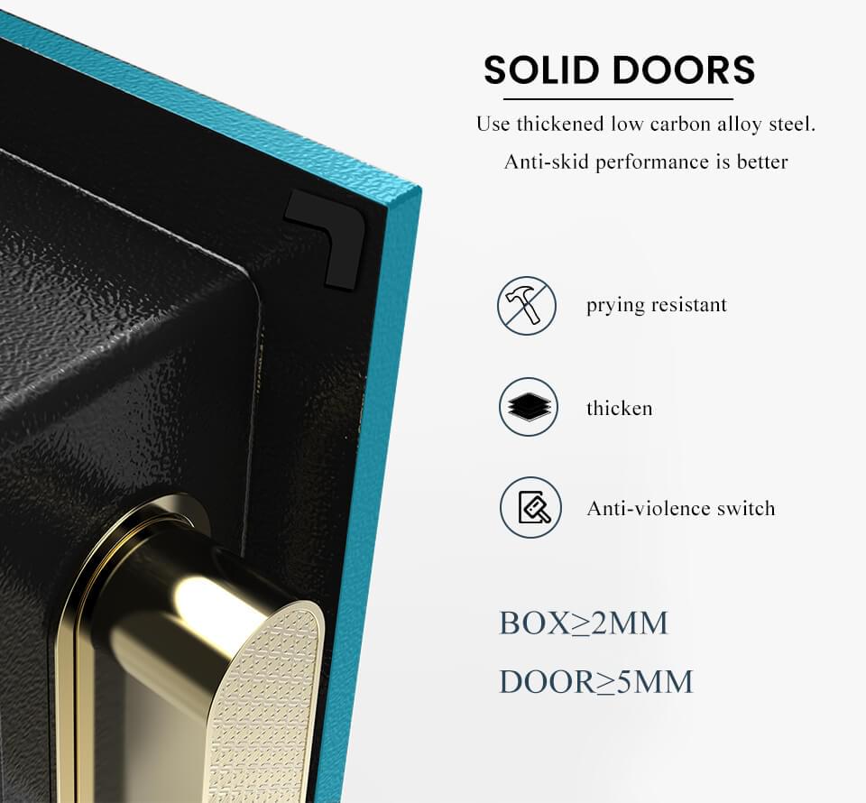Digital Safe Deposit Box FH36247LG Solid Doors