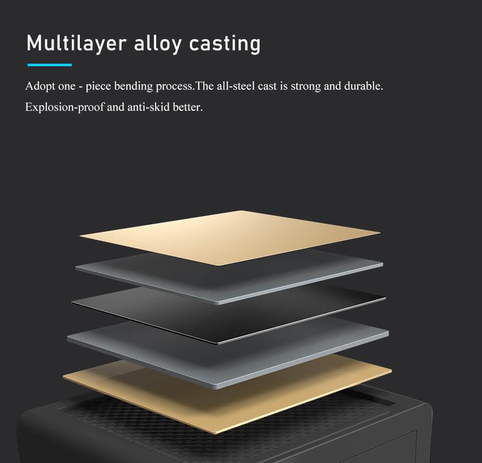 Digital Safe Deposit Box FH36247LG multi layer alloy casting