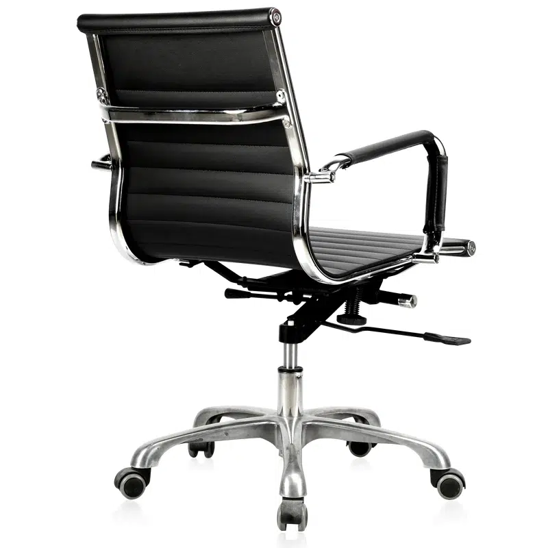 Low Back Medium back ergonomic designer office Swivel Office Chair (Black)