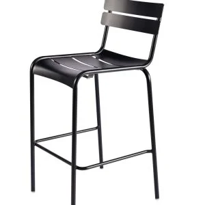 FOHBS824B - Black Commercial Outdoor Meta Barstools