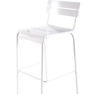 FOHBS824W - White Commercial Outdoor Meta Barstools