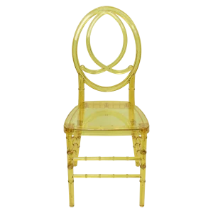 Clear Gold Chairs - oval Phoenix-style backrest