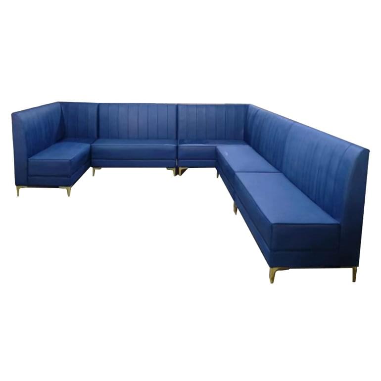 blue lounge square sofa