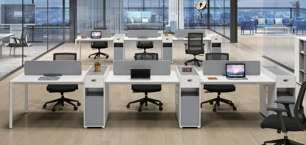 FH-WS-OD01 Modern Office Workstation White & Grey