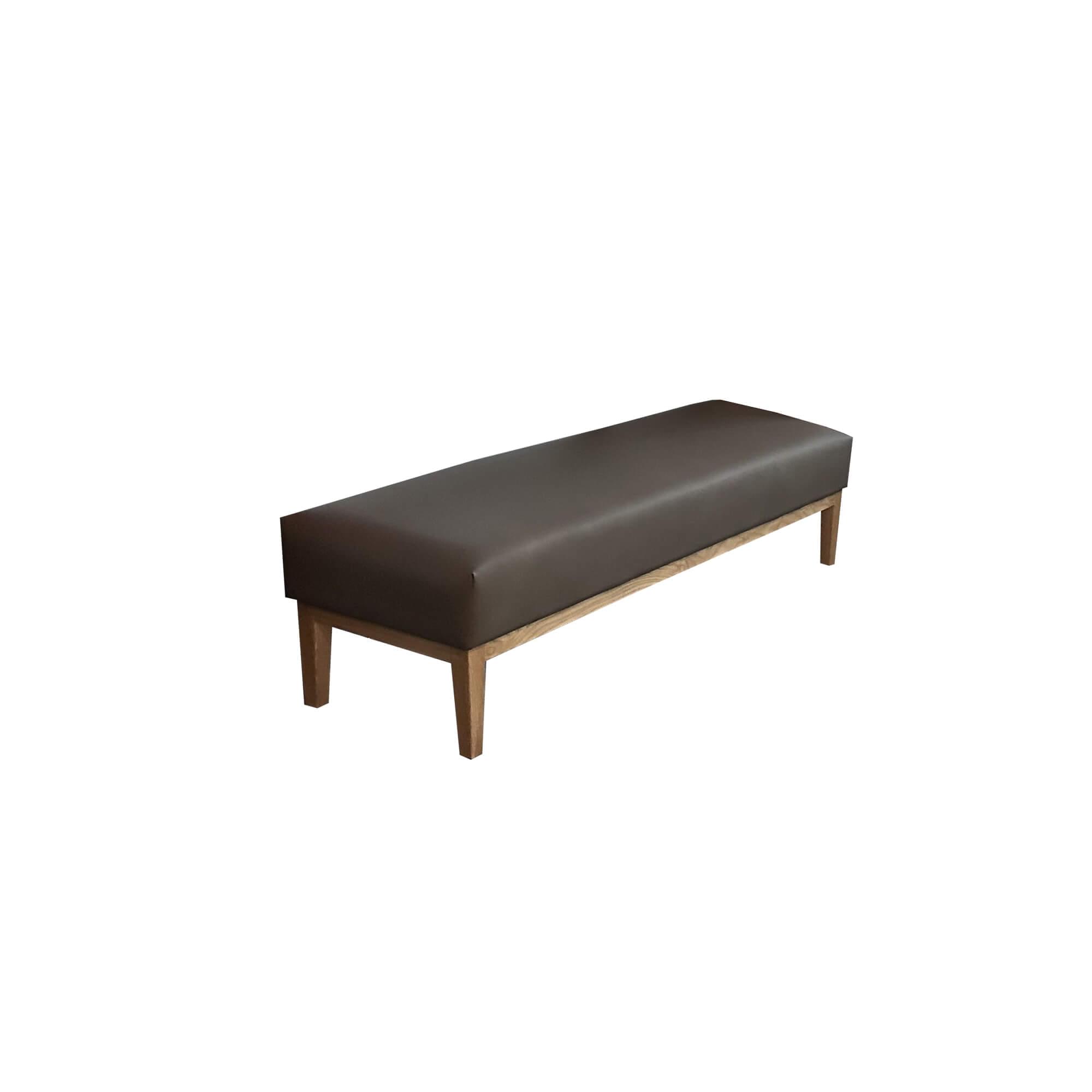 FOH-SB007S - Upholstered Wooden Lounge Bench for Restaurant