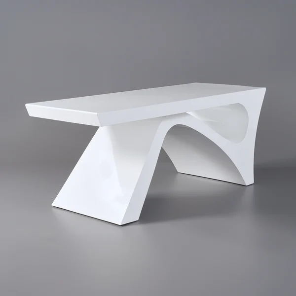 FH-ED-GD01 White Glossy Modern Executive Office Desk
