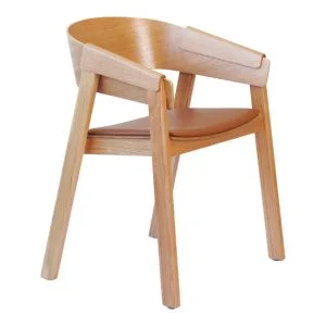 FH-WC144 - Solid Wood Curved Back Dining Armchair