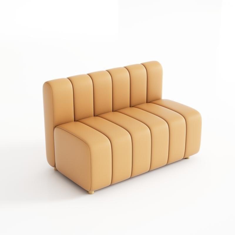 FH-SB111 Full Leather Low Back Sofa booth for Restaurant, Bar and Lounge Area