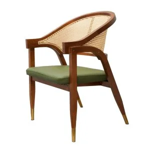 FH-CH0224 - Cane Woven Back Dining Armchair