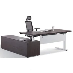 FOH-JM-PG46 - Ebony Veneer Electric Lifting Executive Table