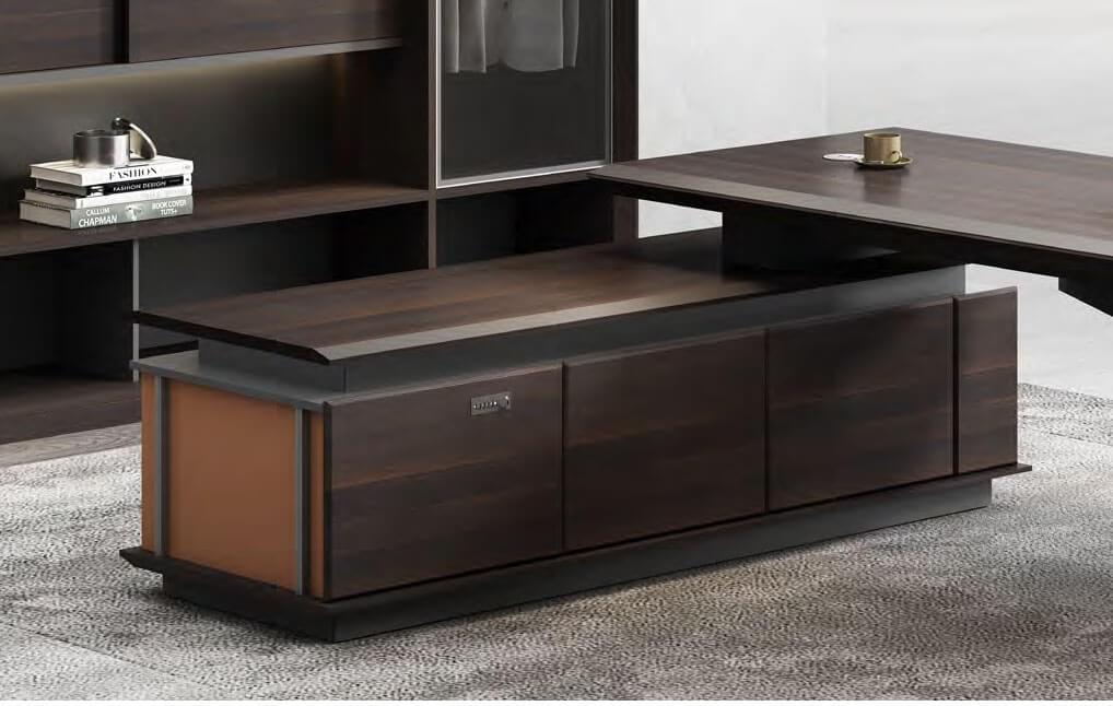 FOH-WW-PG26 - Executive Desk with Password Locked Storage