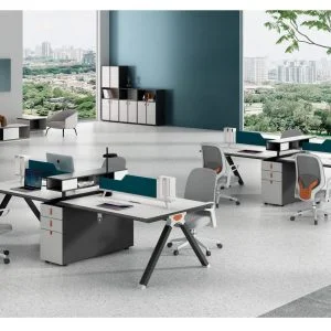 FOH-WW-PG41 Fresh Color Modern Office Workstation for 2 or More